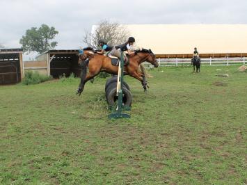Jumping during Camp at Preston Rosedale Farm